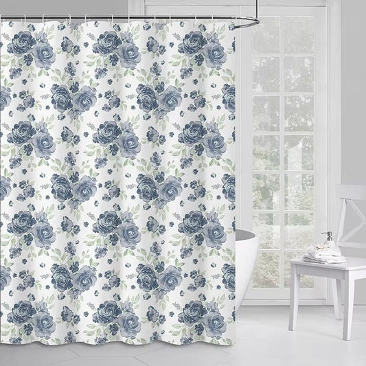 Floral Patterned Shower Curtain