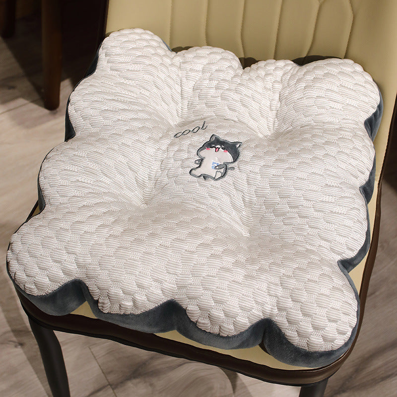 Plush seat cushion with funny animal motif Kalsten