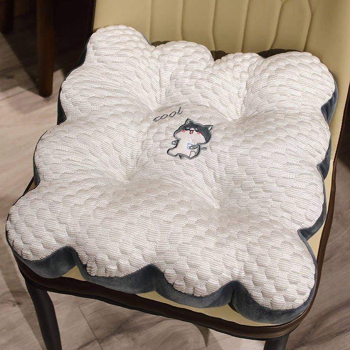 Plush seat cushion with funny animal motif Kalsten