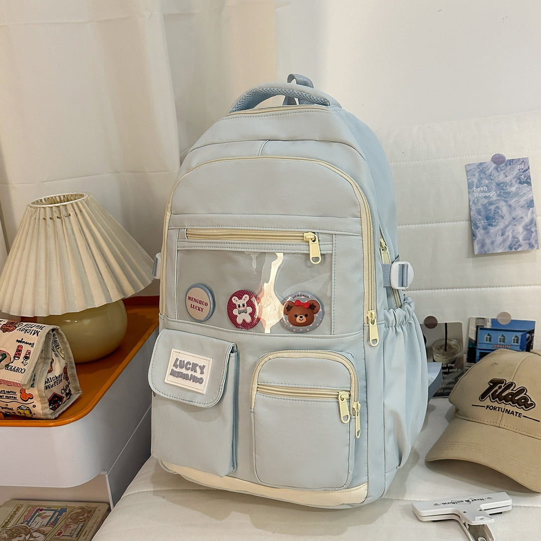 Cute Character-Based Casual School Backpack