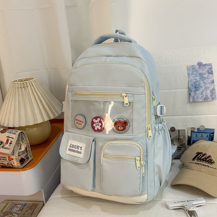 Cute Character-Based Casual School Backpack