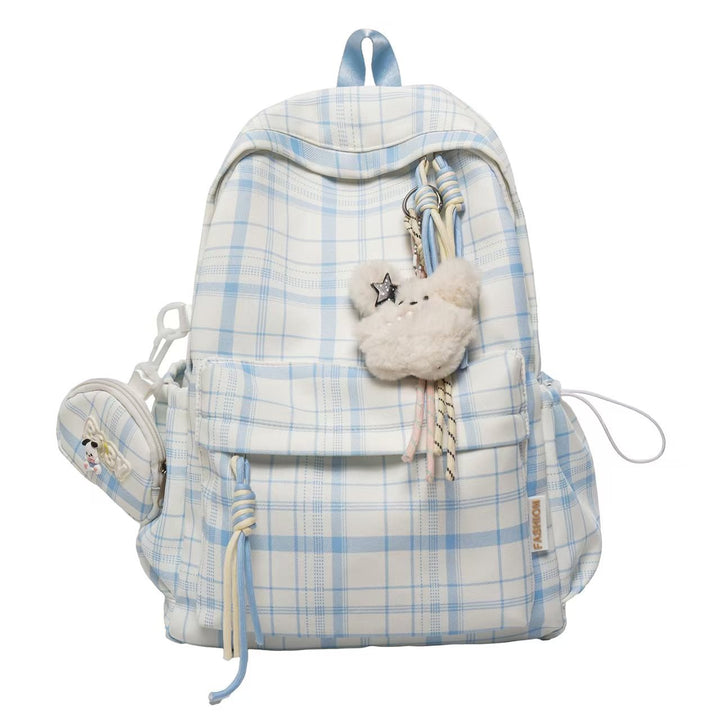 Playful Plaid Design Backpack Kalsten
