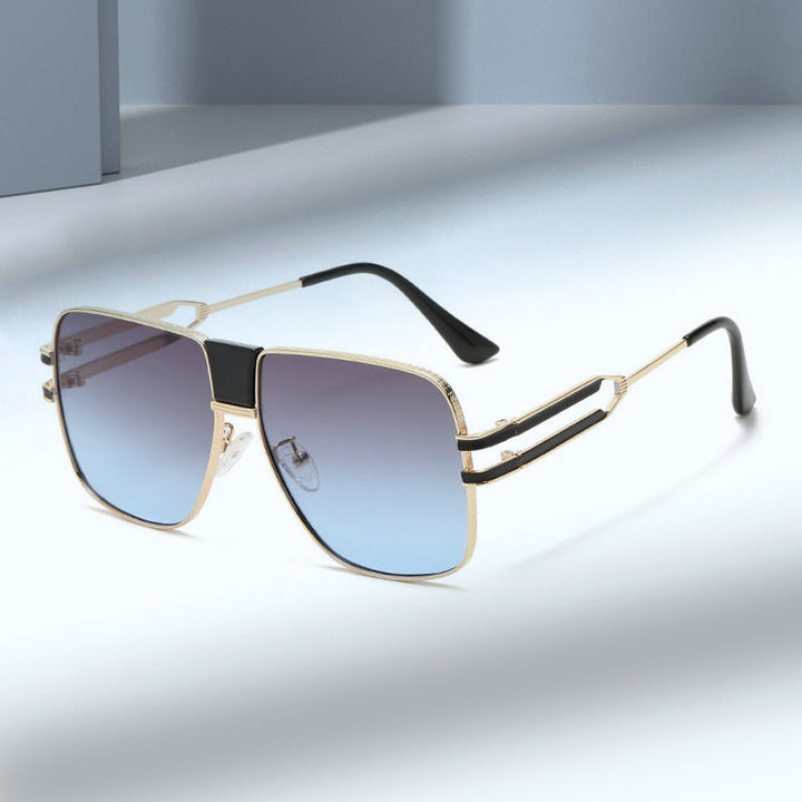 Women modern square sunglasses with elegant metal frame Kalsten