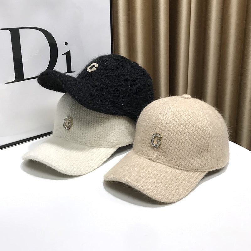 Women's Elegant Textured Fleece Baseball Cap Kalsten