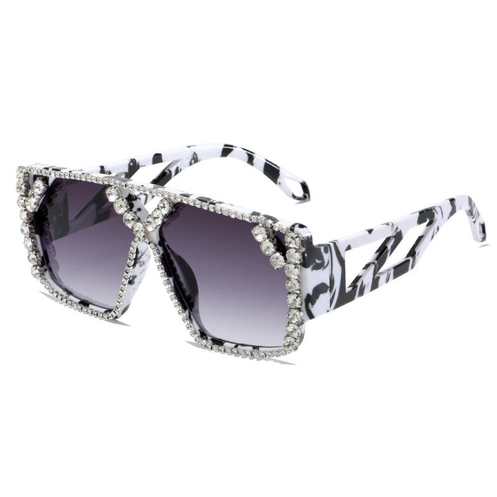Women's Glamorous Oversized Sunglasses with Sparkling Frame and UV Protection Kalsten