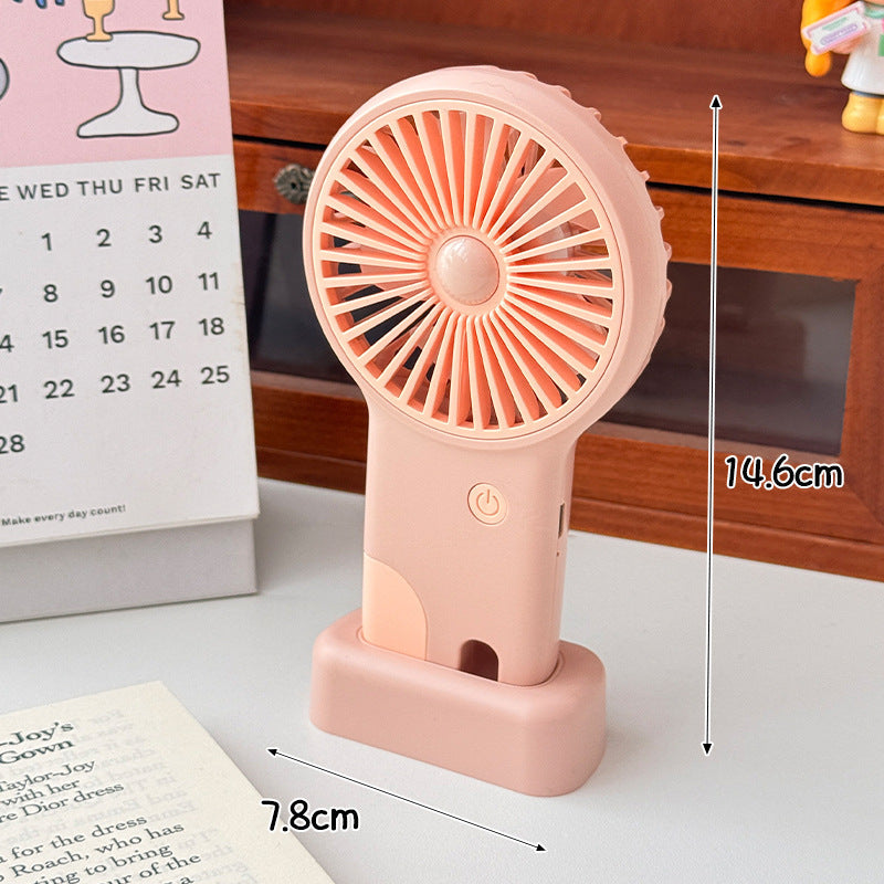 Unisex Portable Hand Fan with USB Charging Function and Ergonomic Handle Kalsten