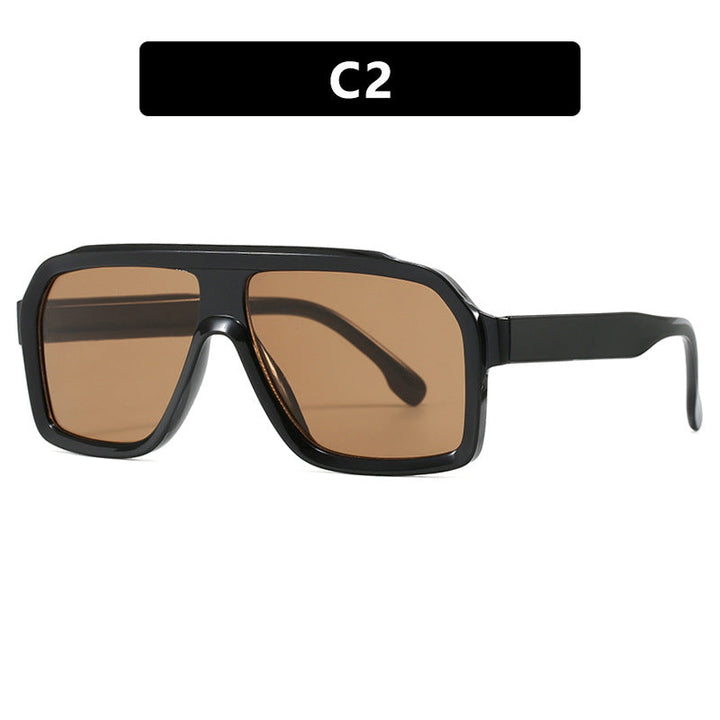 Women's large square sunglasses in a modern design with a sturdy frame Kalsten