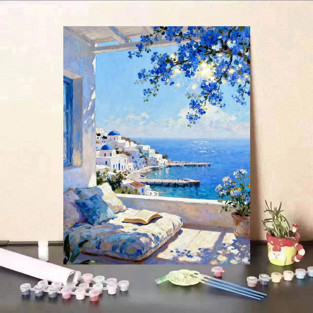 Scenic Coastal View Paint by Numbers Art Kit Kalsten