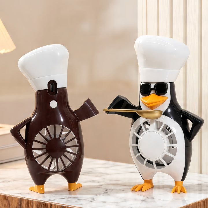 Women's table fan in funny penguin design Kalsten