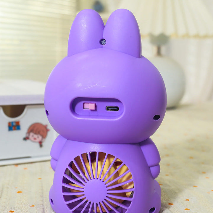 Women's Portable Mini Fan with Cute Bunny Design Kalsten