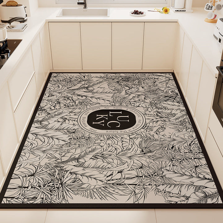 Playful Animal-Themed Non-Slip Kitchen Mat
