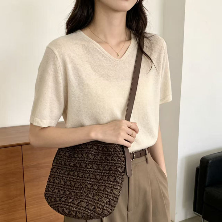 Handbag with a Modern Woven Design Kalsten