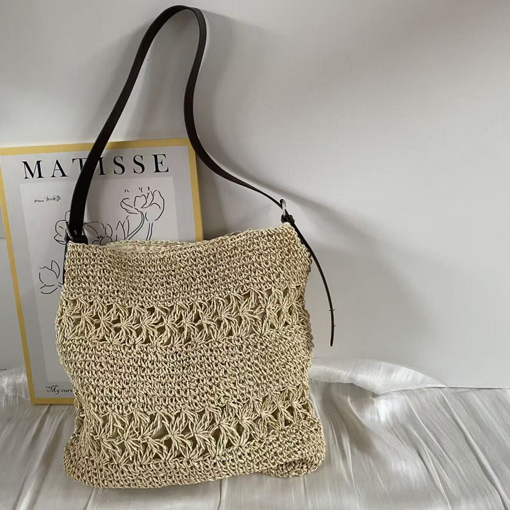 Woven Material Handbag with Adjustable Shoulder Strap Kalsten