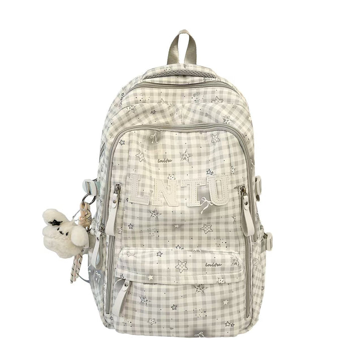Stylish Checkered Backpack Kalsten