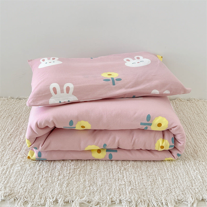 Women's Cozy Cotton Blanket with Loving Bear Pattern Kalsten