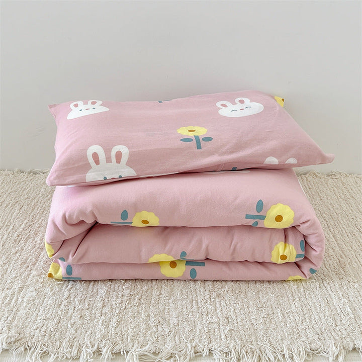Women's Cozy Cotton Blanket with Loving Bear Pattern Kalsten