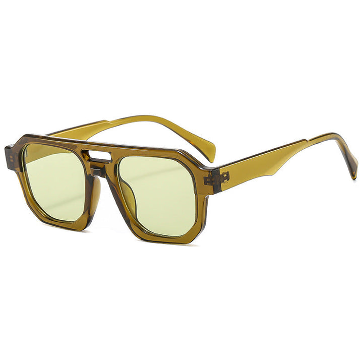 Women’s exclusive polygonal sunglasses with luxurious tortoiseshell pattern Kalsten