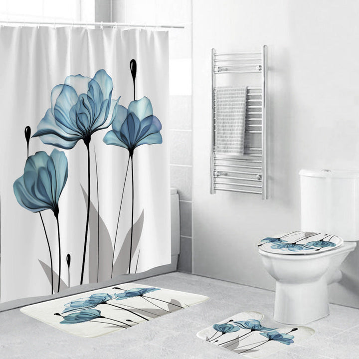 Leafy Botanical Themed Bathroom Ensemble Kalsten