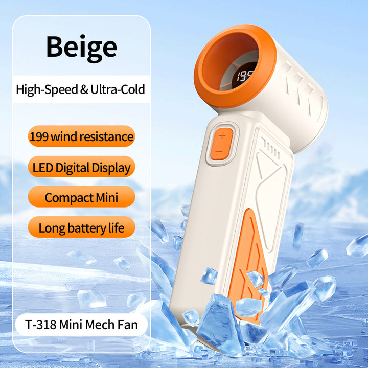 Women Portable Mini Fan with LED Temperature Display Kalsten