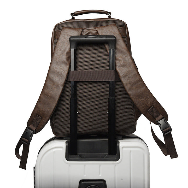 Stylish Multi-Purpose Leather Backpack Kalsten