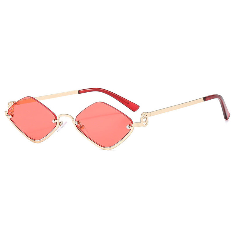 Women's trendy square sunglasses with delicate metal frame Kalsten