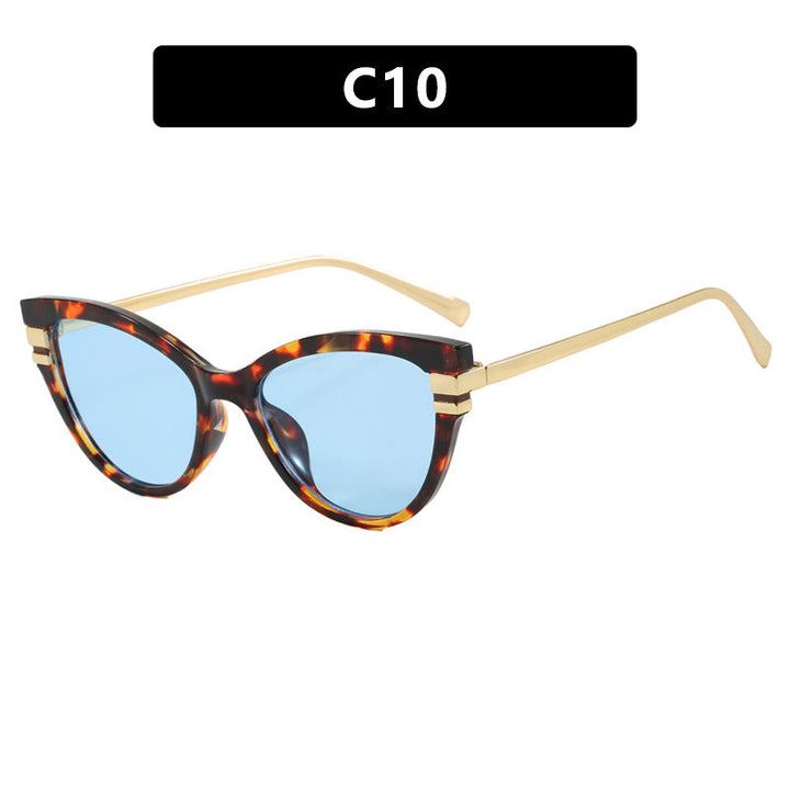Ladies Cat-Eye Sunglasses with Elegant Metal Accents Kalsten