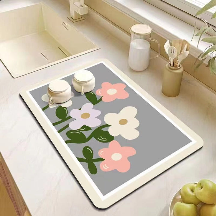 Decorative Kitchen Floor Mat Kalsten