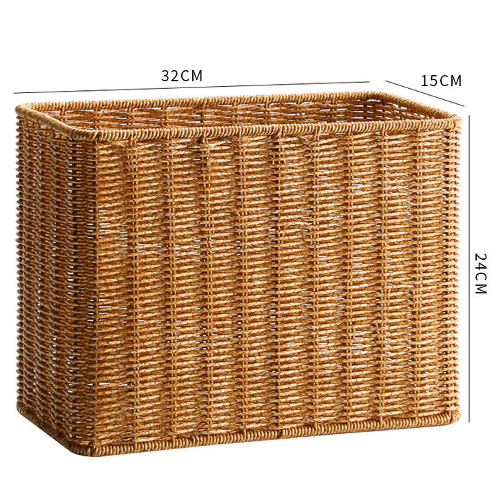Unisex Rectangular Handwoven Storage Basket Kalsten