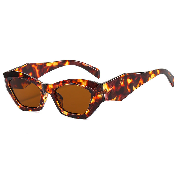 Women's geometric designer sunglasses with sparkling frame Kalsten