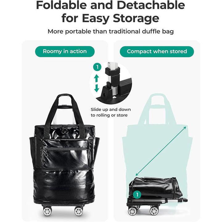 Rolling multifunctional travel bag with multiple compartments Kalsten