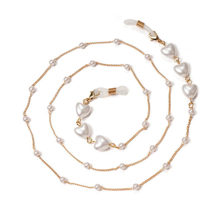 Elegant Heart-Shaped Pearl Chain kalsten