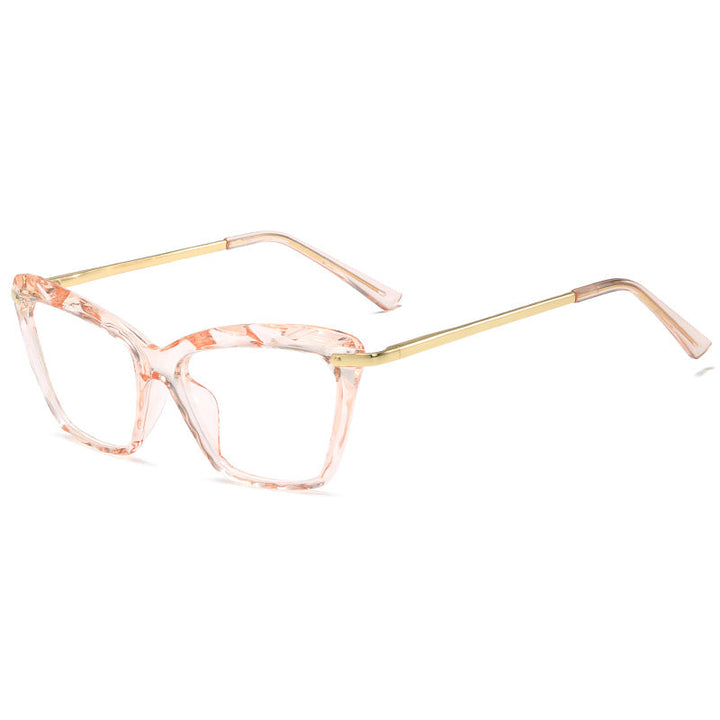 Women's fashionable oversized glasses with elegant metal frame Kalsten