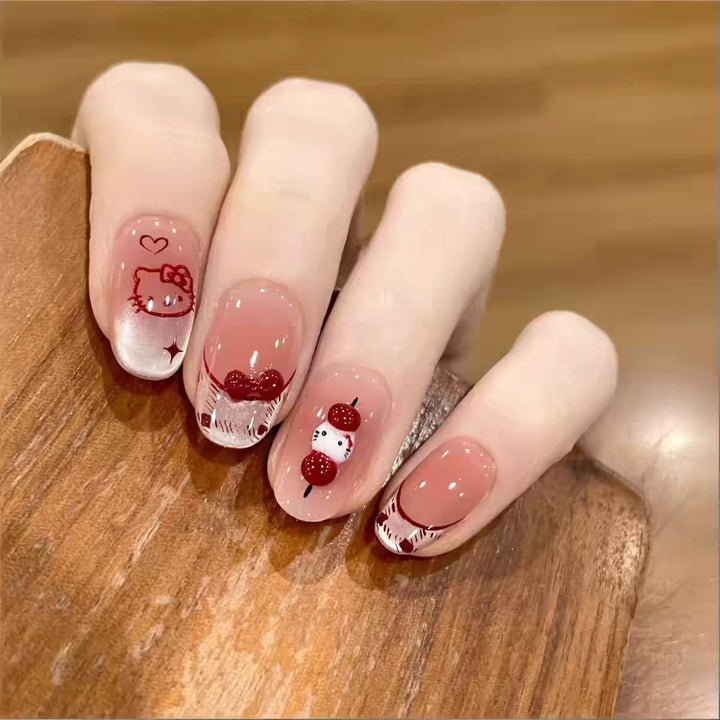 Whimsical Character Press-On Nail Art Kalsten
