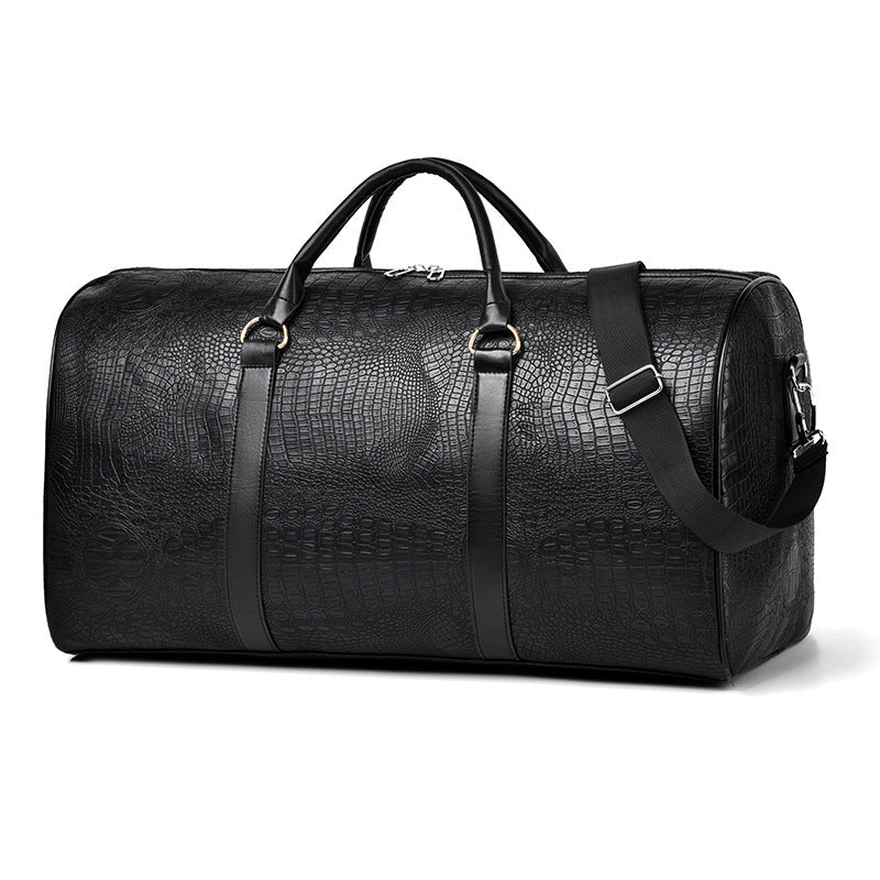 Luxurious Travel Bag Made of High-Quality Faux Leather with Elegant Crocodile Pattern Kalsten