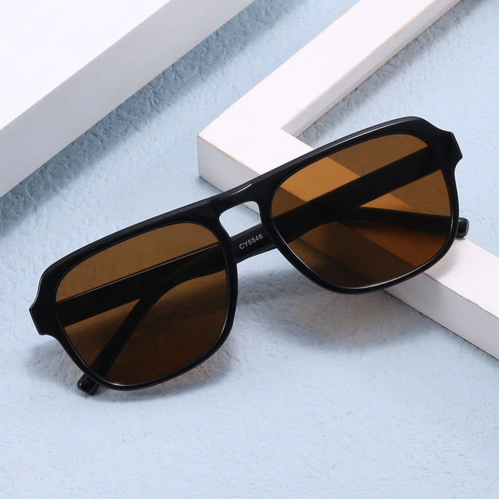 Women's modern rectangular sunglasses with polarized lenses Kalsten