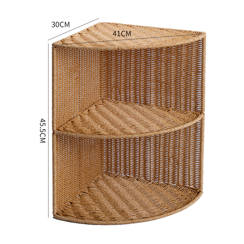 Corner Woven Storage Shelf Kalsten
