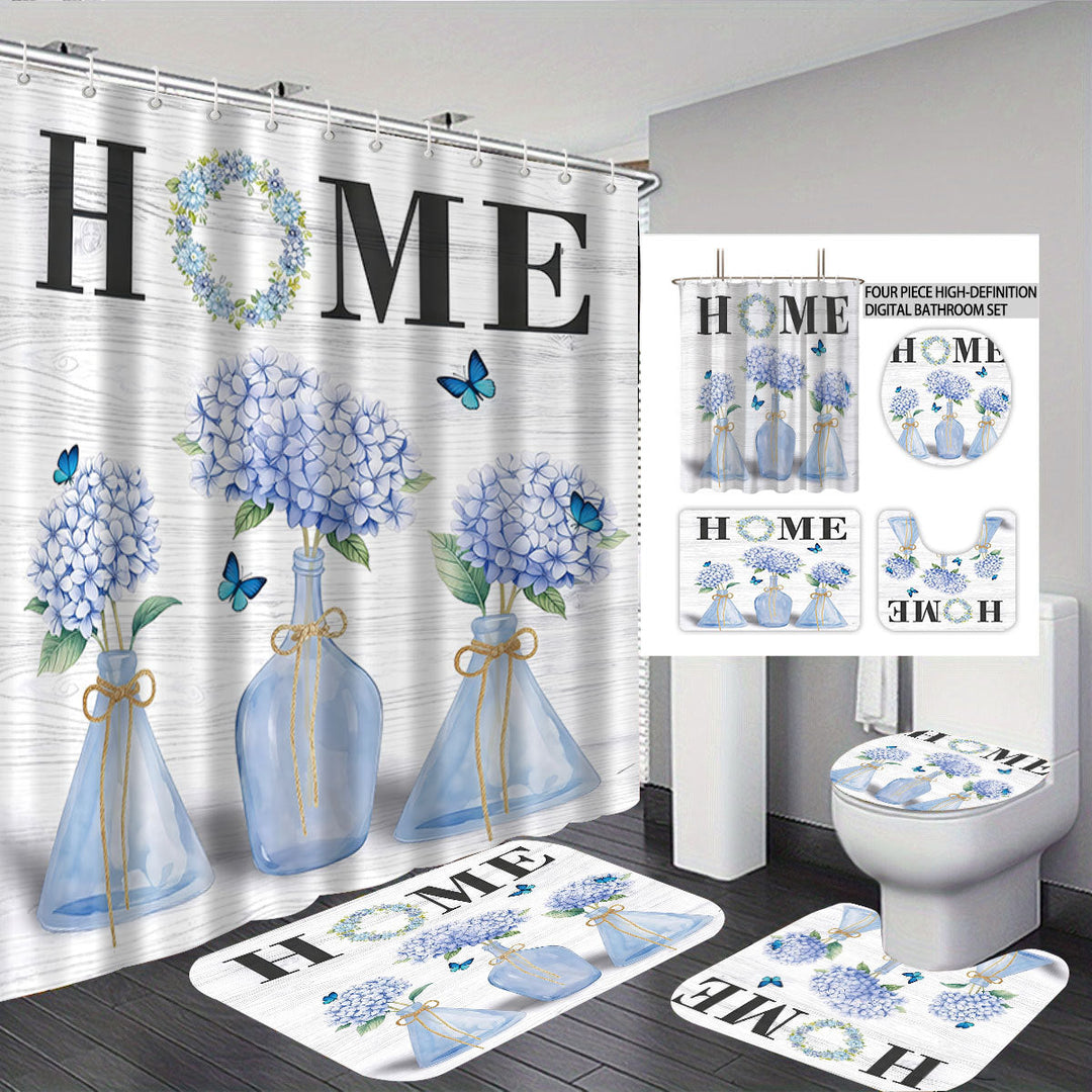 Artistic Floral Theme Bathroom Décor Set Kalsten