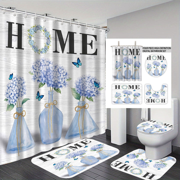 Artistic Floral Theme Bathroom Décor Set Kalsten