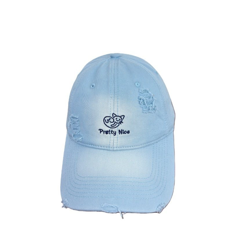 Women's Distressed Casual Embroidered Baseball Cap Kalsten