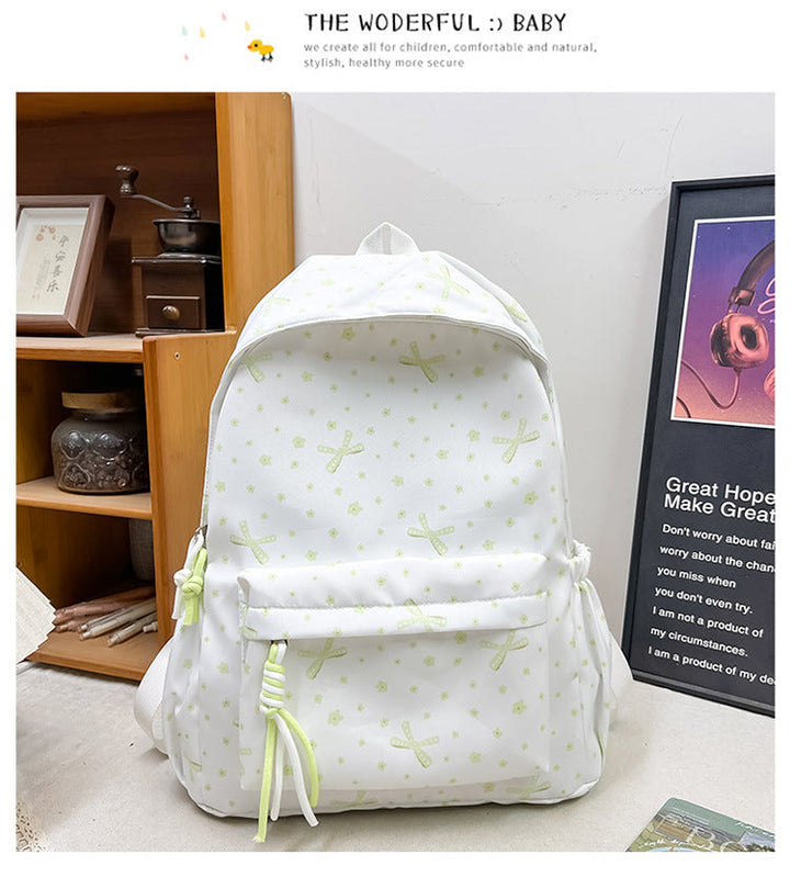 Floral Print Hiking School Backpack