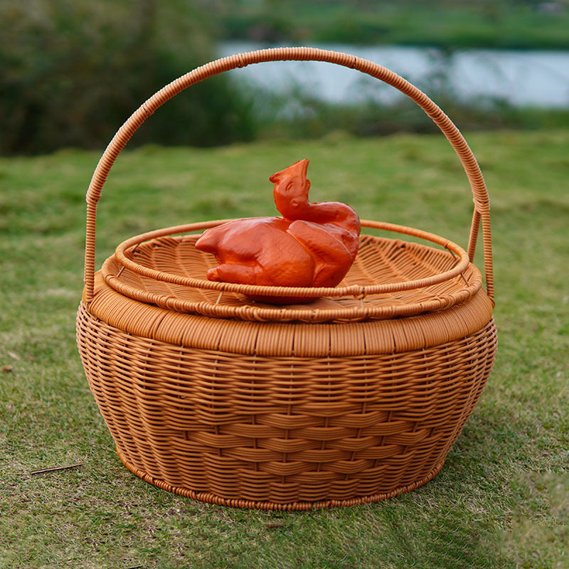 Women's Elegant Laundry Basket with Lid and Practical Handles Kalsten