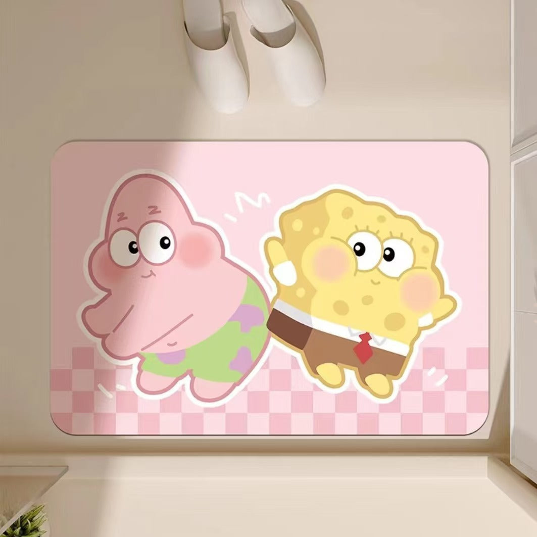 Cartoon Character Themed Bath Mat Kalsten