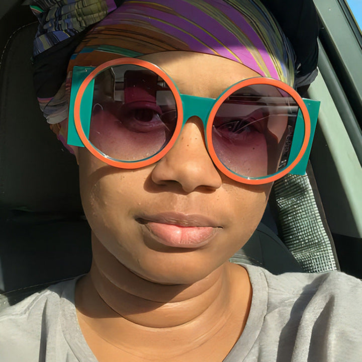 Women's oversized sunglasses with square frame and UV protection Kalsten