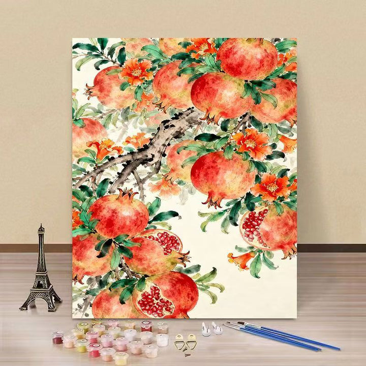 Artistic Pomegranate DIY Paint by Numbers Kit Kalsten