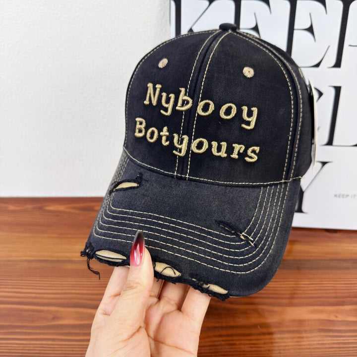 Women's Distressed Adjustable Baseball Cap Kalsten