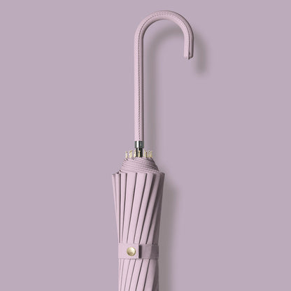 Ladies elegant umbrella with handle made of natural materials Kalsten