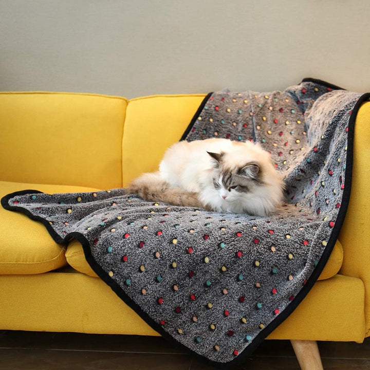 Ladies Cozy Microfiber Blanket with Playful Pattern Kalsten