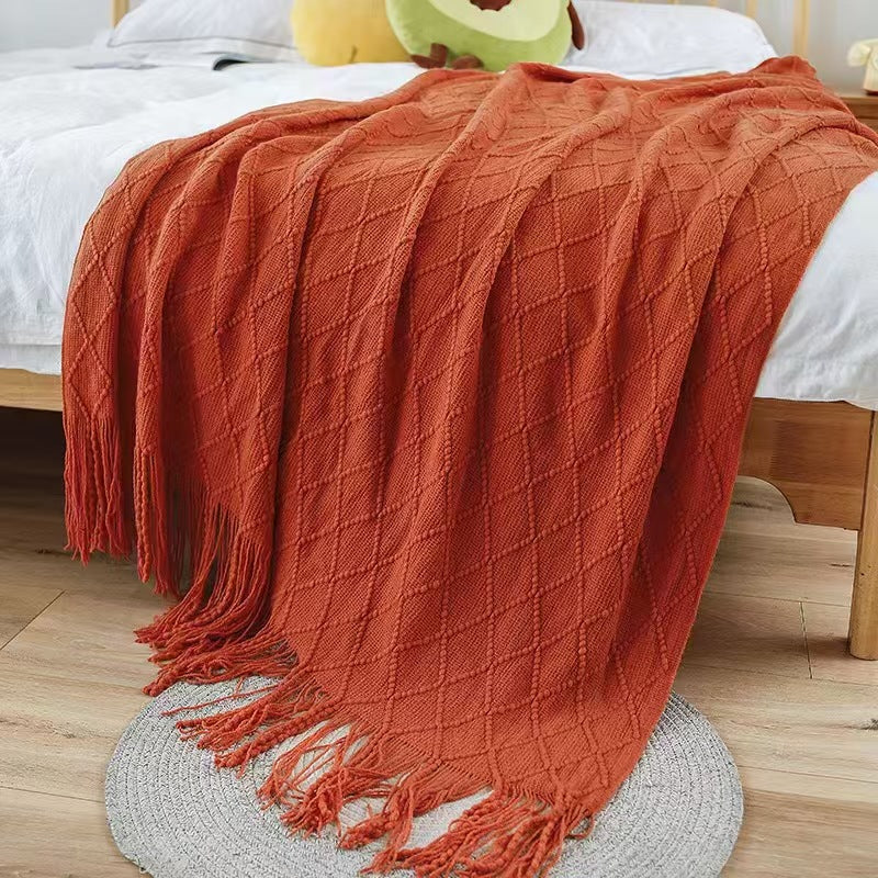 Elegant Textured Knit Scarf Kalsten