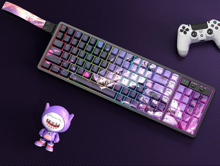 Customizable RGB Gaming Keyboard with Artistic Keycaps Kalsten