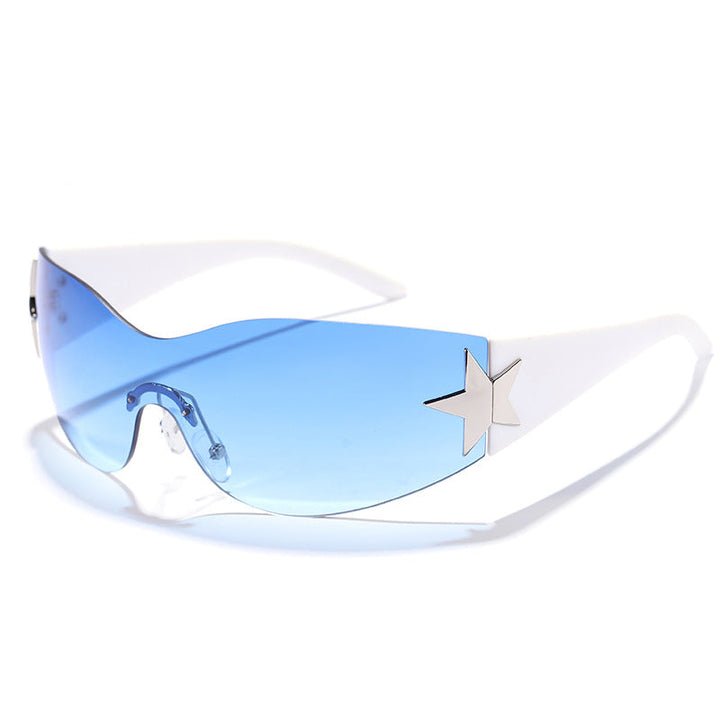Women's futuristic design sunglasses with unique accents Kalsten